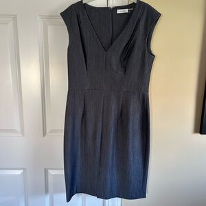 Calvin Klein Gray Sleeveless Dress